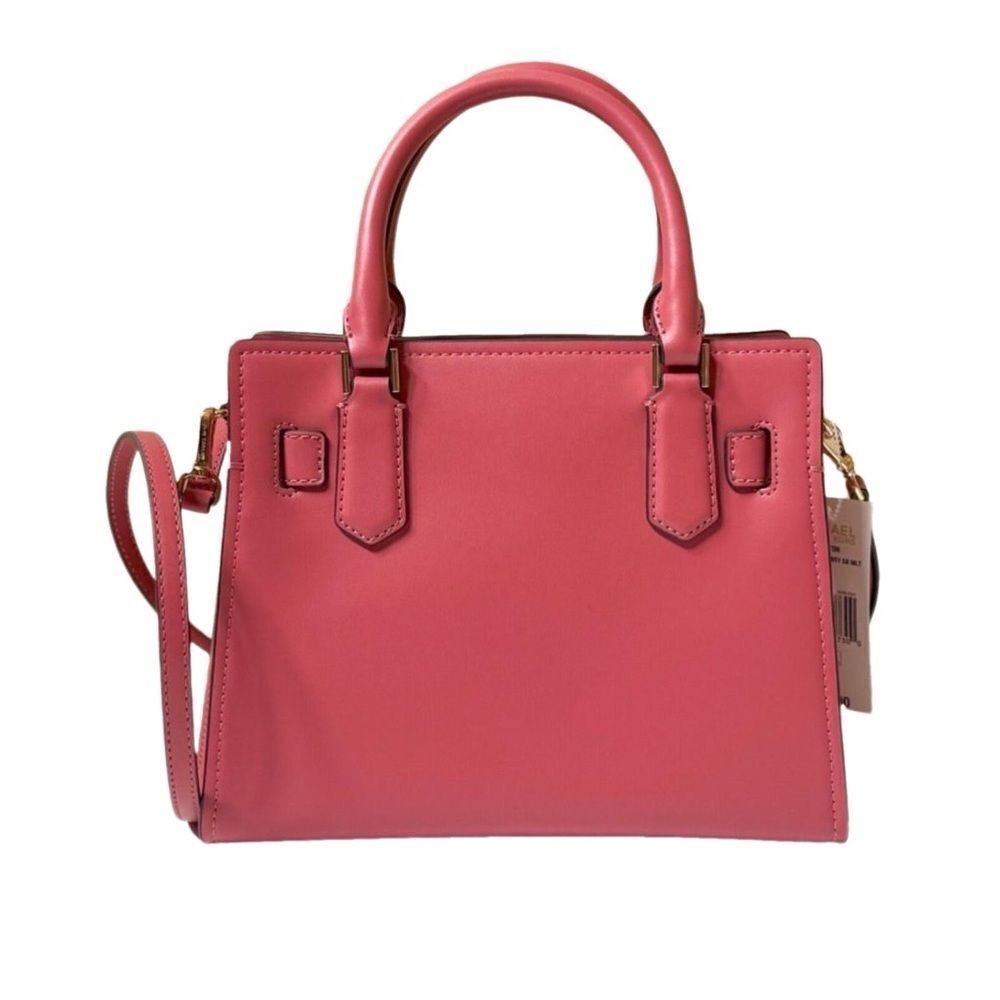 NWT Michael Kors Small Hamilton Colorblock Crossbody Satchel Pink Multi - Picture 13 of 13